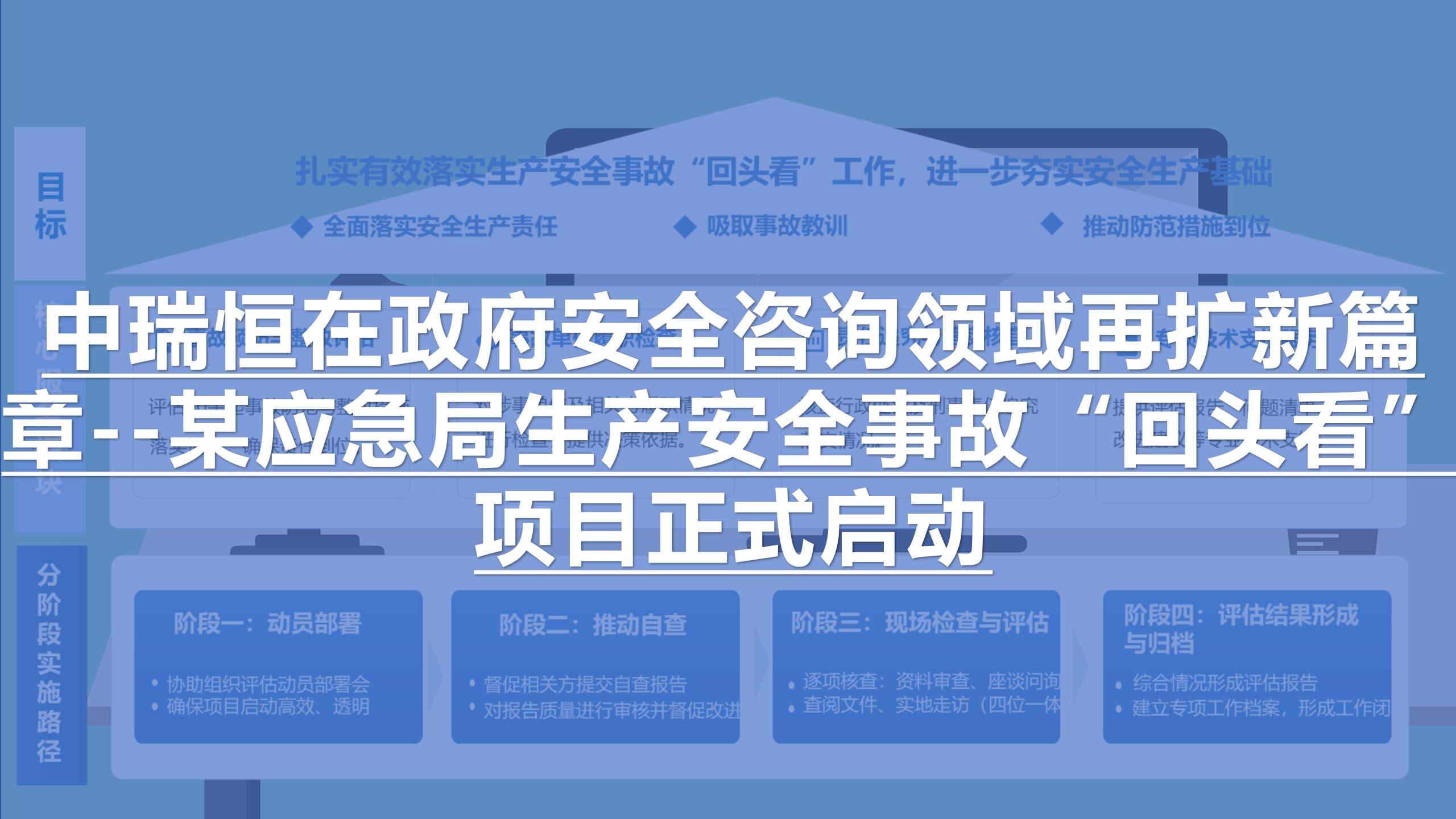 中瑞恒在政府安全咨詢領域再擴新篇章--深圳市某區(qū)應急局生產(chǎn)安全事故“回頭看”項目正式啟動